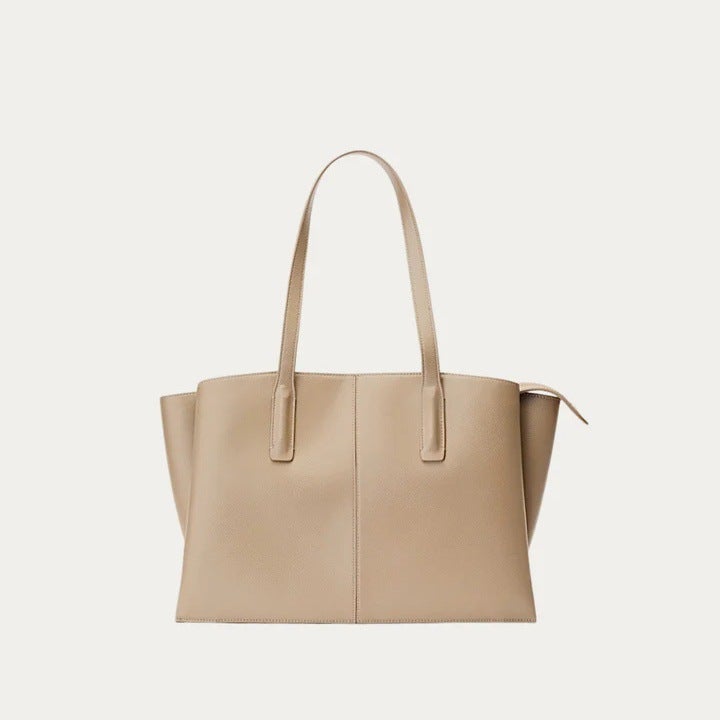 New Versatile, Simple, Soft, Large-Capacity, Niche Design Bucket Bag, Unisex Style Tote Bag, Commuter Bag - Image 5