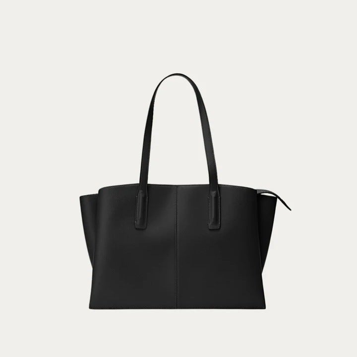 New Versatile, Simple, Soft, Large-Capacity, Niche Design Bucket Bag, Unisex Style Tote Bag, Commuter Bag - Image 1