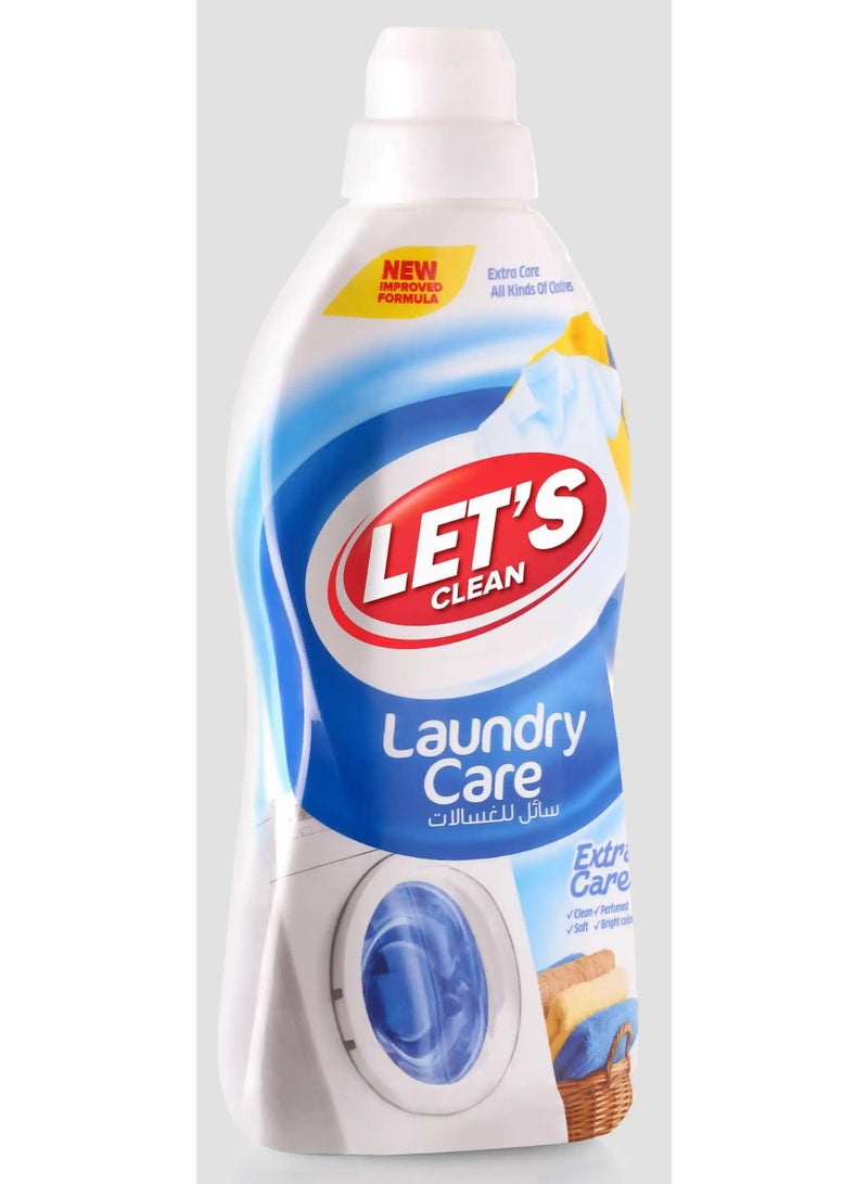 LET'S CLEAN Extra Care Gel Laundry Detergent 1L - Image 1