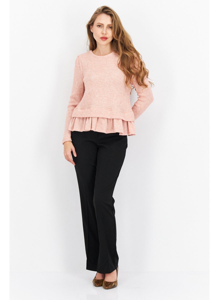 Women Crew Neck Long Sleeve Textured Sweater, Misty Pink - pzsku/ZFDCE23811DD082CA6CA1Z/45/_/1732780820/095bb4f2-cbb5-4fa9-a564-75079db2efce