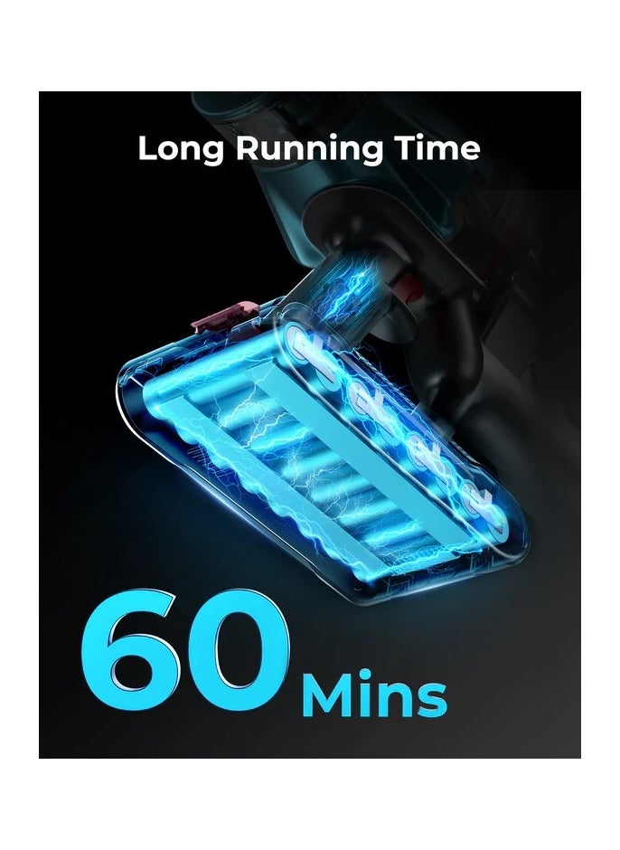 Laresar - Battery Vacuum Cleaner, 550W 45kPa Vacuum Cleaner Wireless, Up to 60 Minutes Running Time in Eco Mode, Ultra 7 - Image 1