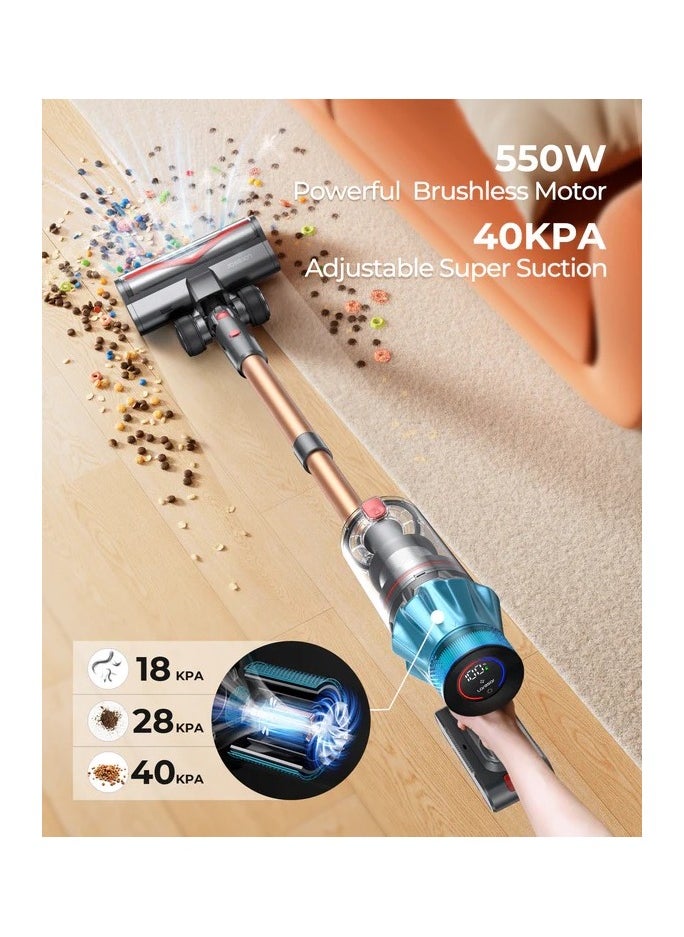 Laresar - Battery Vacuum Cleaner, 550W 45kPa Vacuum Cleaner Wireless, Up to 60 Minutes Running Time in Eco Mode, Ultra 7 - Image 1