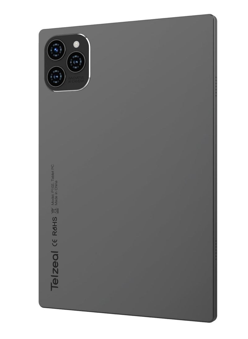 تلزيل تابلت P102 الذكي بنظام أندرويد 13، شاشة FHD مقاس 10.1 بوصة، ذاكرة وصول عشوائي (RAM) سعة 8 جيجابايت، وذاكرة قراءة فقط (ROM) سعة 512 جيجابايت - مع بطارية قوية بسعة 10000 مللي أمبير/ساعة، لون أسود - Image 4