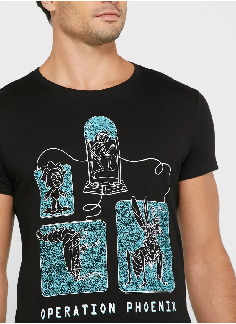 DIFUZED Operation Phoenix Crew Neck T-Shirt