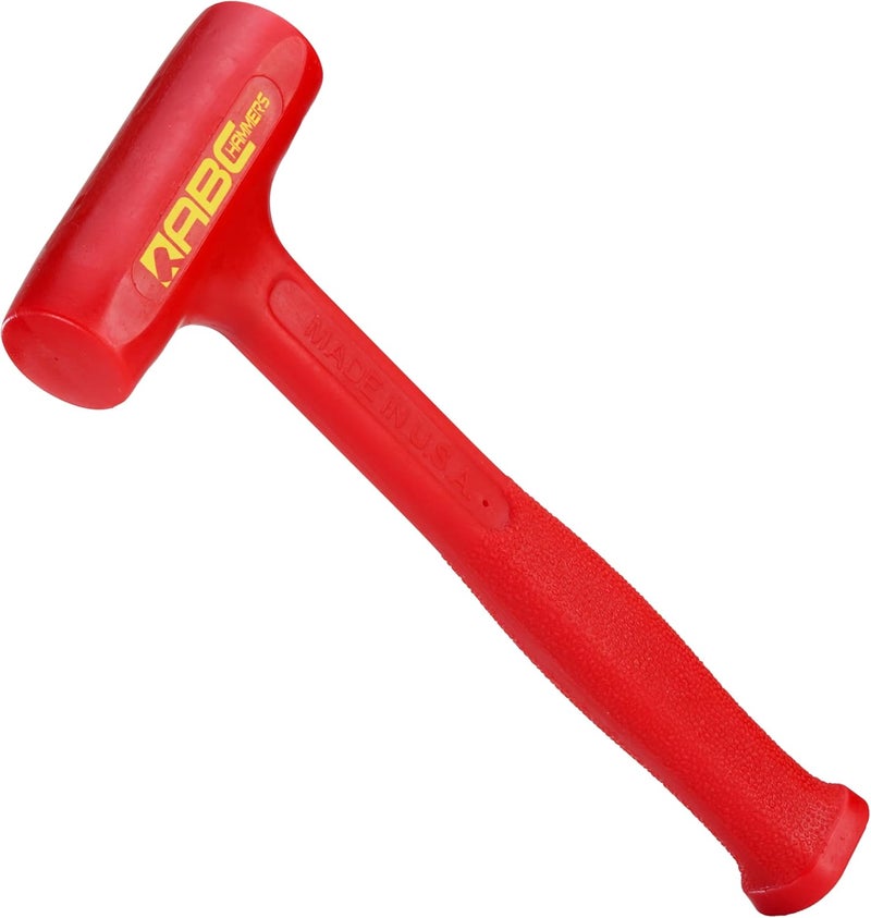 ABC Hammers Dead Blow Hammer - 18 oz. USA Made Polyurethane Hammer with Steel Reinforced Handle & 10.5" Overall Length - ABCS1DB - Image 1