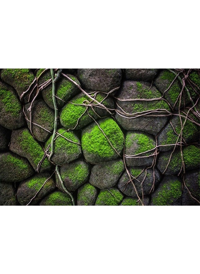 AWERT 48x18 inches Stone Aquarium Background Rock Fish Tank Background Rocky Terrarium Background Vinyl - Image 1