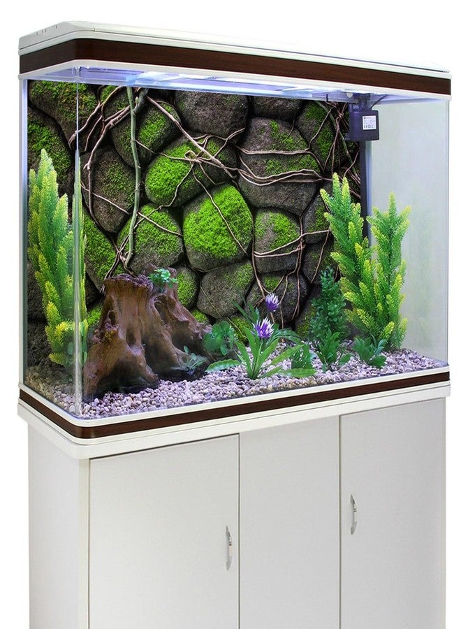 AWERT 48x18 inches Stone Aquarium Background Rock Fish Tank Background Rocky Terrarium Background Vinyl - Image 3