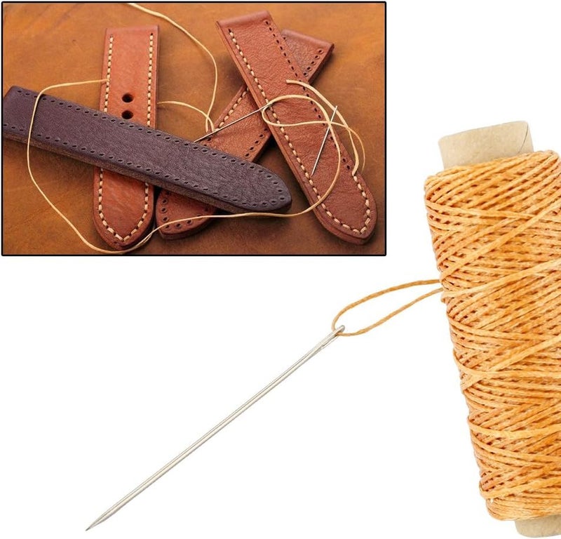 Jasol 200 Meter 150D Leather Sewing Waxed Thread Cord – 8 Colors (25M Each) | 1mm Flat Wax Thread for Leather Craft DIY, Hand Stitching, Shoe & Bag Repair, Bookbinding, Upholstery, Canvas & Sewing Projects - Image 4