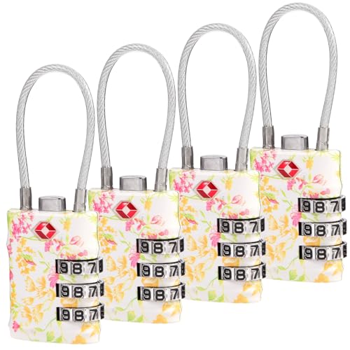 VIBRANZ LAB VIBRANZLAB Set of 4 TSA Approved Combination Locks for Luggage Gym Locker Locker Firearm Travel Case - Image 1