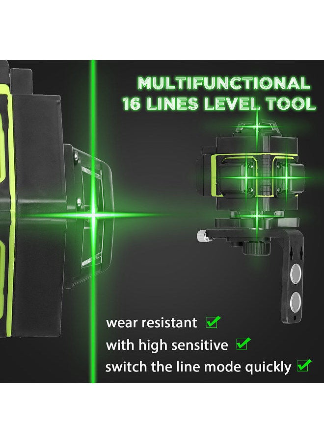 Generic - Multifunctional 16 Lines Level Tool Vertical Horizontal Line with Self-leveling Function with 1.5M 3-Heights Adjustable Alloy Extension Bar - Image 1