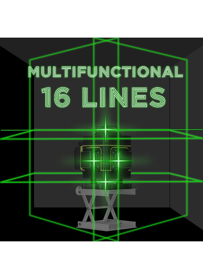 Generic - Multifunctional 16 Lines Level Tool Vertical Horizontal Line with Self-leveling Function with 1.5M 3-Heights Adjustable Alloy Extension Bar - Image 1
