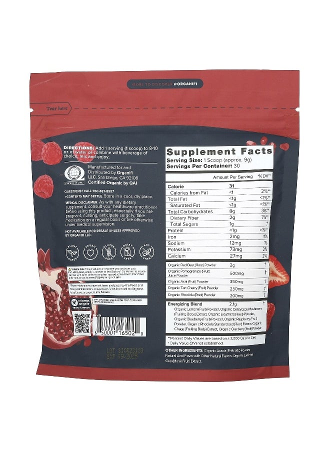 Organifi - Organifi, Original Red Juice, Caffeine Free, 9.5 oz (270 g) - Image 1