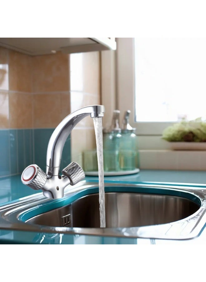 ITG Kitchen Mixer Faucet – Dual Handle, Chrome Finish, Wall Mount, SASO Certified, 5-Year Warranty - Image 3