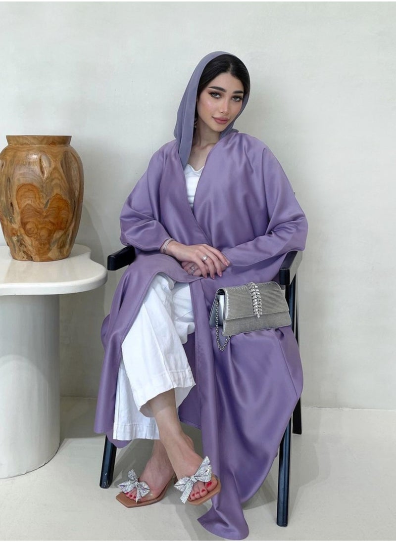 ShineShe - Robe Fashion Soft Light Forging Loose Sleeve Purple Coat, Shineshe - Image 1