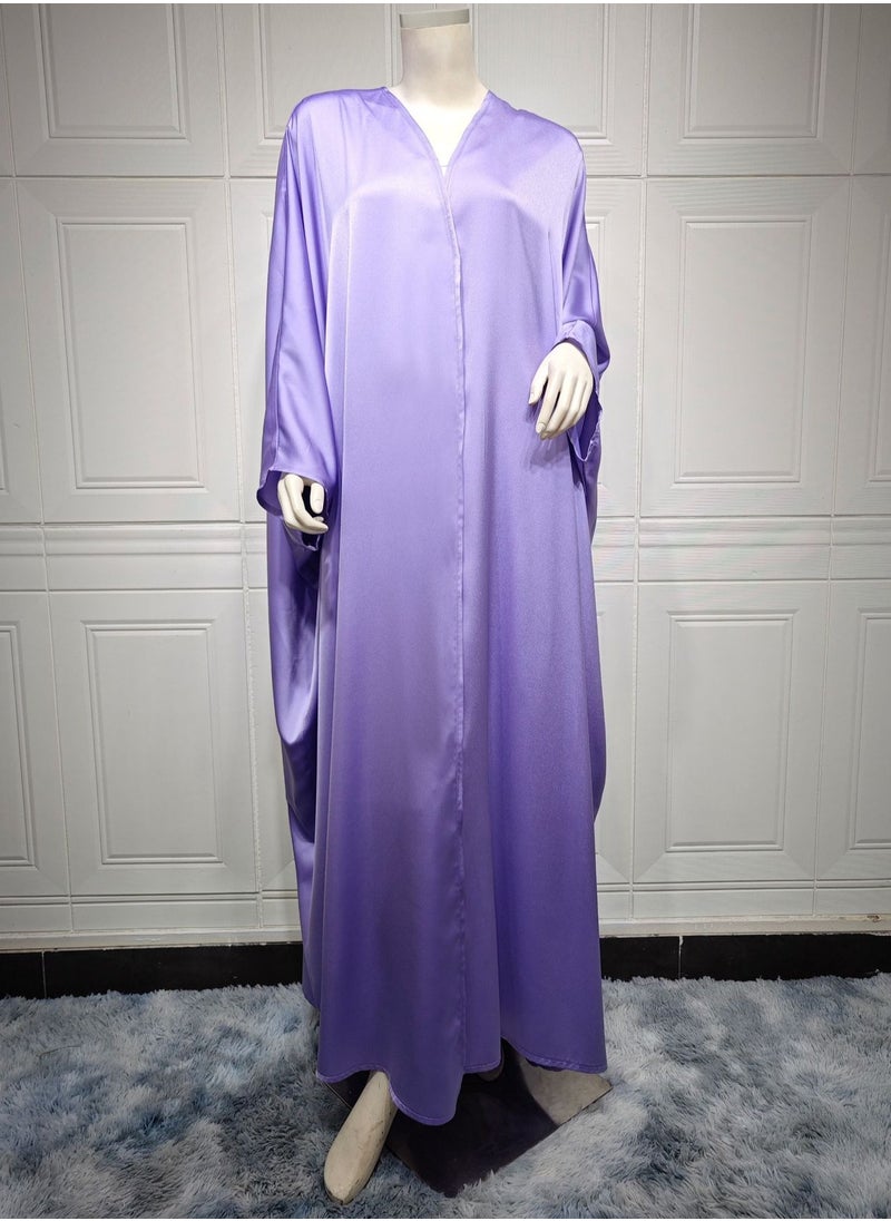 ShineShe - Robe Fashion Soft Light Forging Loose Sleeve Purple Coat, Shineshe - Image 1