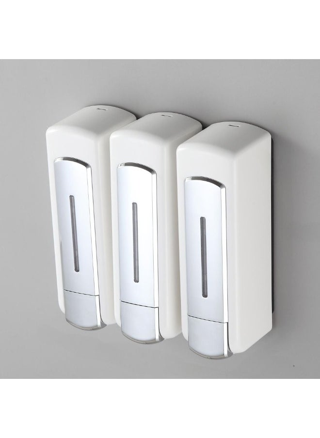 DANUBE HOME Danube Home Milano Mia Triple Soap Dispenser Hsd-F7022-3 (250*3Ml) | Acrylic Soap Dispenser For Toilet Bathroom Washroom 