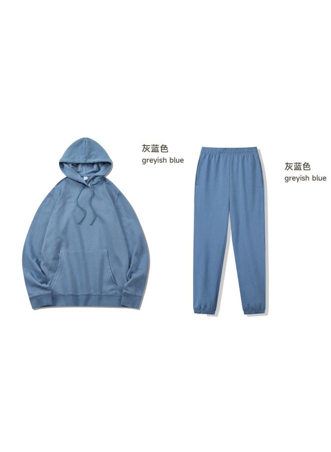 Autumn And Winter Sportswear Suit Group Pure Cotton Games Two-piece Top Training Clothing Long-sleeved Adult Sweatshirt Customization