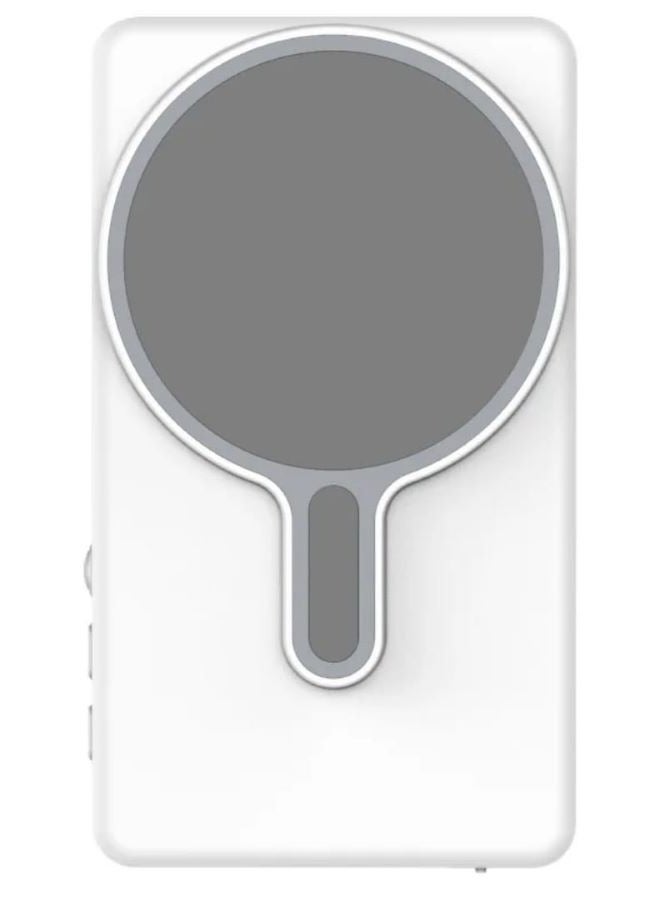 شاشة LCD مغناطيسية لتصوير الفيديو وشاشة سيلفي وشاشة هاتف مغناطيسية وشاشة مراقبة سيلفي باللون الأبيض