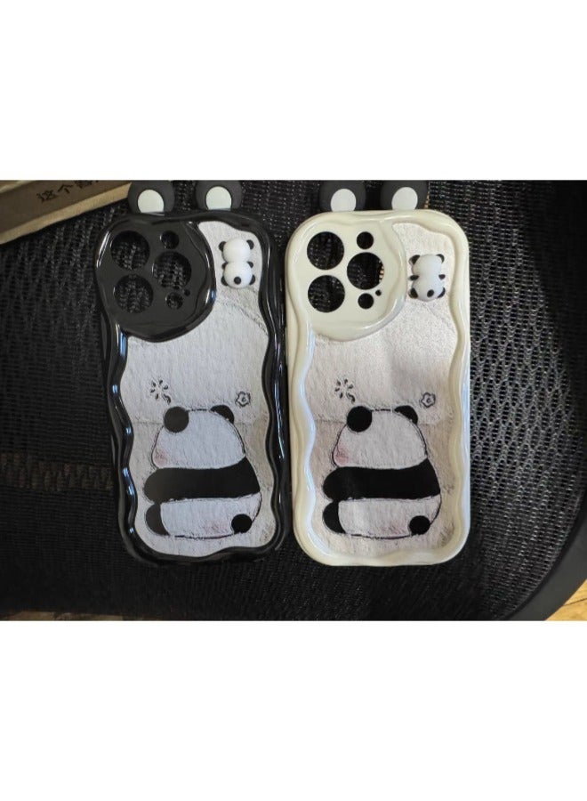 ShebSheb Cute iPhone 13 Pro Max Case Cartoon Animal 3D Ears Wavy Edge Protector,Soft Silicone Back Phone Cover  - Image 5