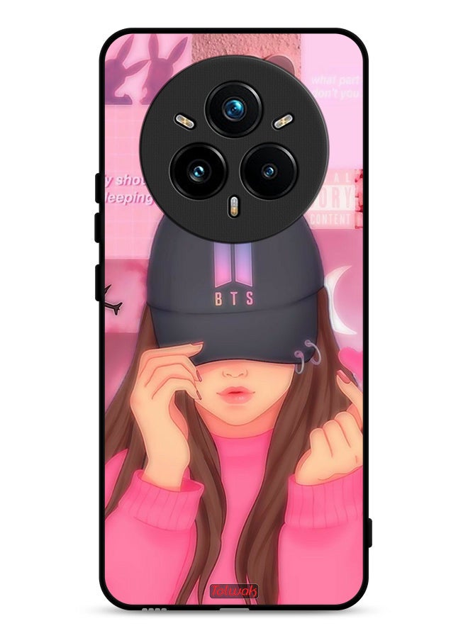 Tolwak Realme 14 Pro 5G Protective Case Cover Cap Girl Snap