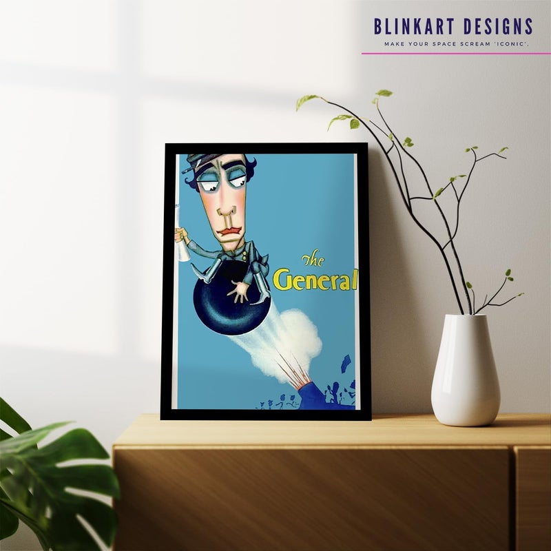 BLINKART BLINKART Aesthetic The General 1926 Movie Photo Frame Album Poster For Home Bedroom Living Room Bedroom Home Office Study Room13 10 Inches  - Image 3