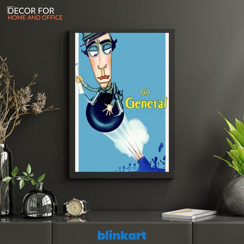 BLINKART BLINKART Aesthetic The General 1926 Movie Photo Frame Album Poster For Home Bedroom Living Room Bedroom Home Office Study Room13 10 Inches  - Image 5