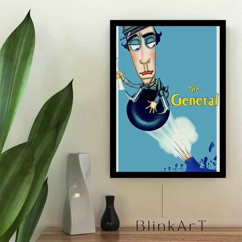 BLINKART BLINKART Aesthetic The General 1926 Movie Photo Frame Album Poster For Home Bedroom Living Room Bedroom Home Office Study Room13 10 Inches  - Image 2