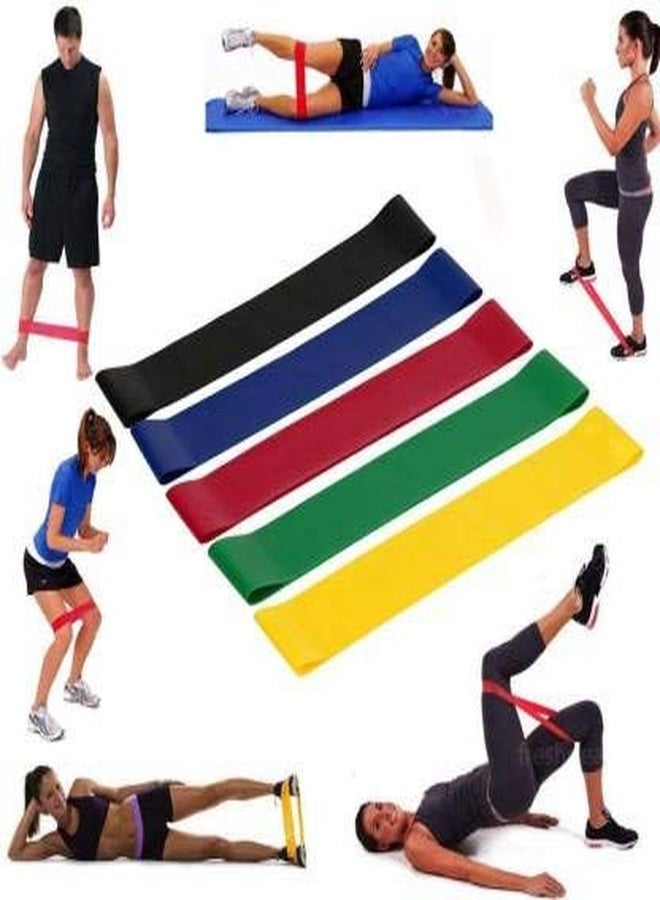 PRT GOLD Course Resistance Loop Bands 5 Latex Latex Resistance Band - 600mm, 5-Piece Set - Image 1