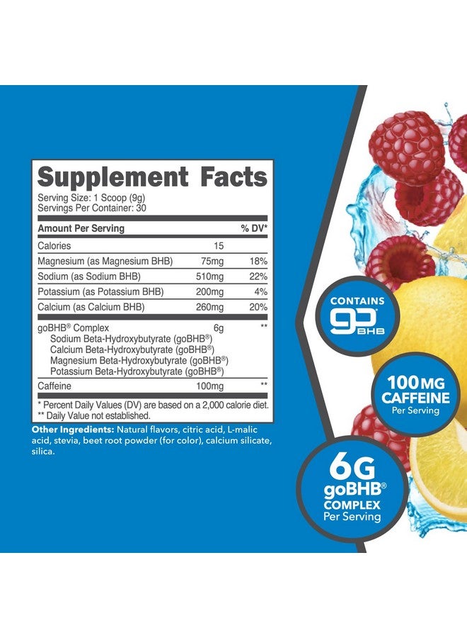 KetoLogic BHB KetoEnergy Exogenous Ketones Powder with Caffeine | Raspberry Lemonade - 30 Serve | Supports Low Carb, Keto Diet & Boosts Energy, Focus | Keto Pre-Workout Supplement, Beta-Hydroxybutyra - Image 2