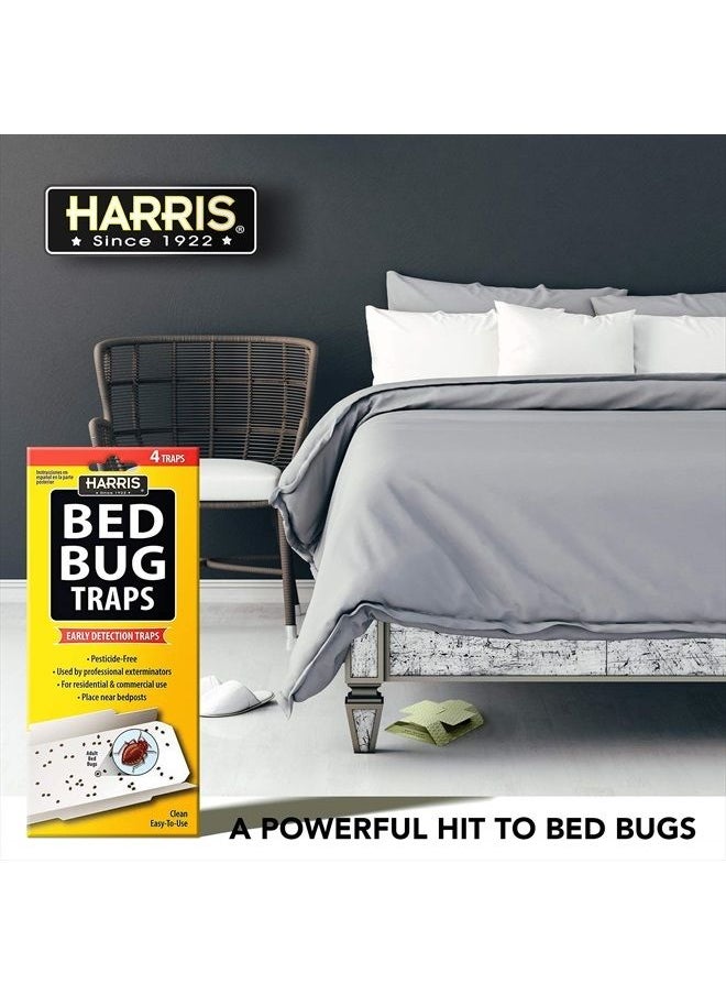 Harris - Harris Bed Bug Traps for Early Detection & Monitoring, 4 Pack - Image 1