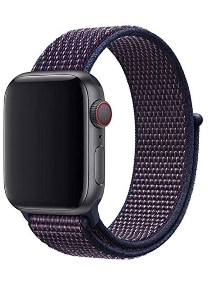 إيف سوار رياضي من النايلون لساعة أبل 45 مم 44 مم 42 مم شريط بديل ناعم لـ iWatch Series 7 6 SE 5 4 3 2 1 - Image 1