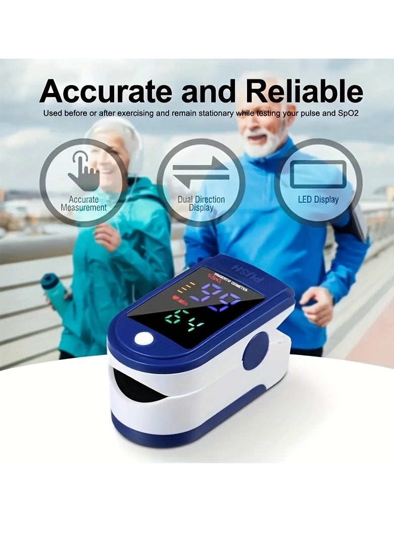 Generic - Medical Oximeter, Finger Clip Type Blood Oxygen Saturation Heart Rate Detection Oximeter ( Battery Not Included) - Image 1