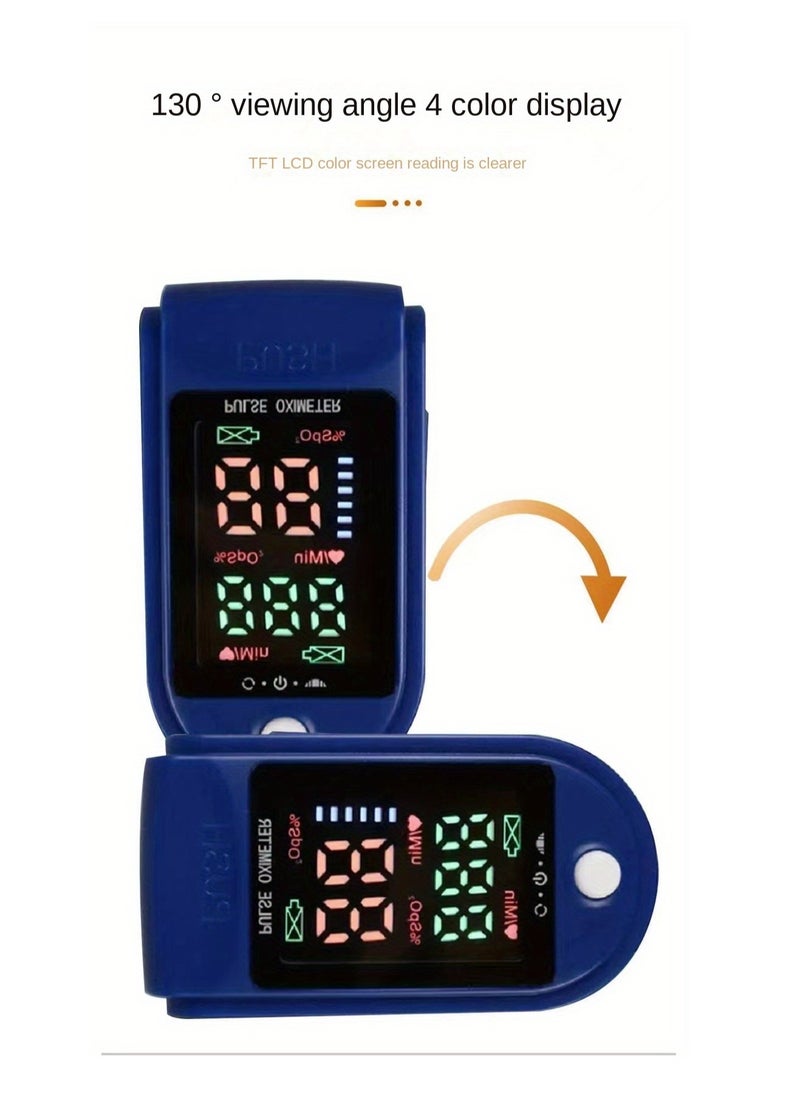 Generic - Medical Oximeter, Finger Clip Type Blood Oxygen Saturation Heart Rate Detection Oximeter ( Battery Not Included) - Image 1