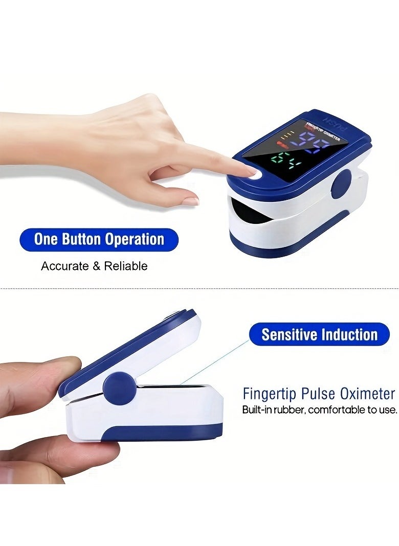 Generic - Medical Oximeter, Finger Clip Type Blood Oxygen Saturation Heart Rate Detection Oximeter ( Battery Not Included) - Image 1