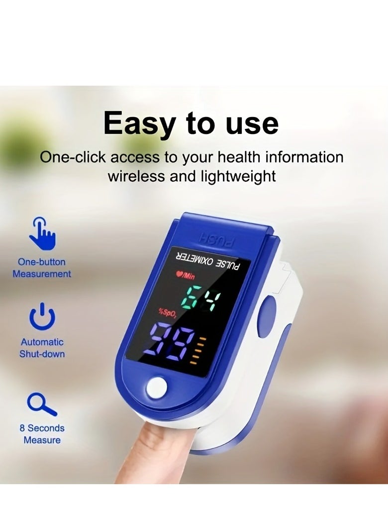 Generic - Medical Oximeter, Finger Clip Type Blood Oxygen Saturation Heart Rate Detection Oximeter ( Battery Not Included) - Image 1