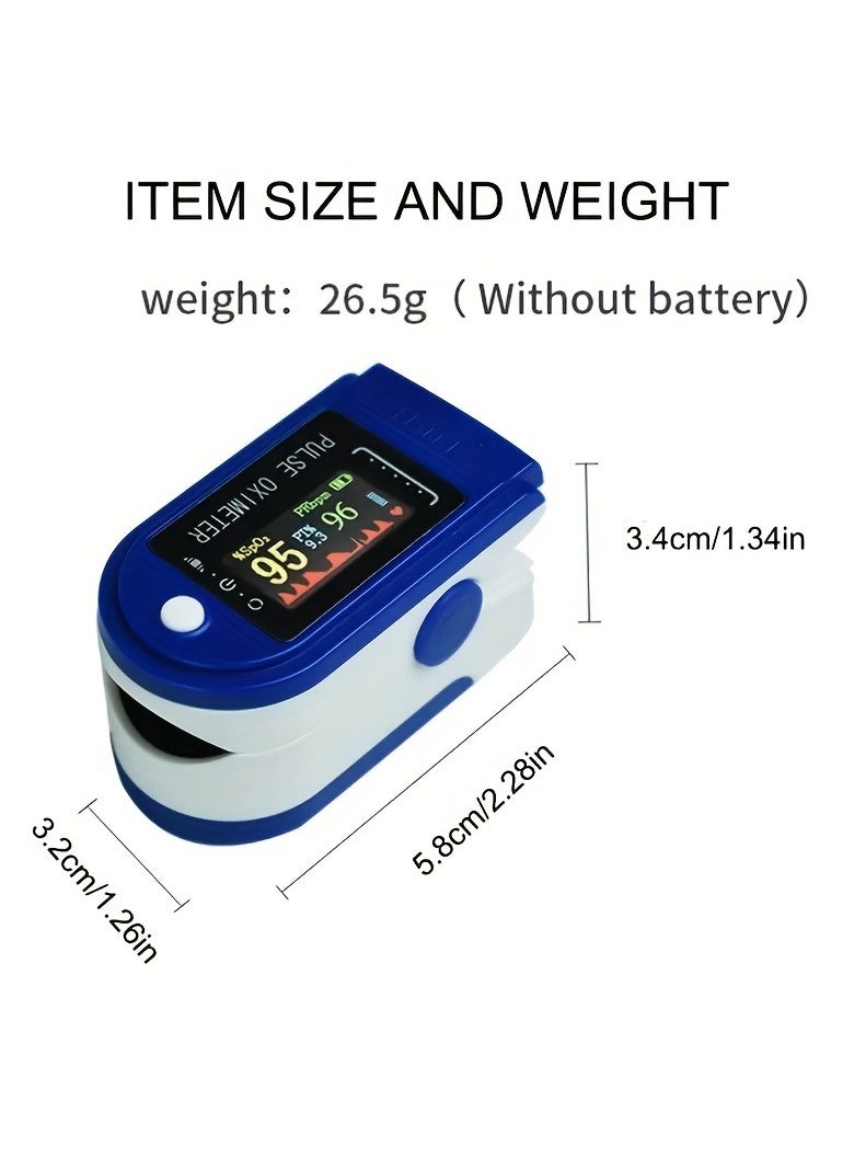 Generic - Medical Oximeter, Finger Clip Type Blood Oxygen Saturation Heart Rate Detection Oximeter ( Battery Not Included) - Image 1