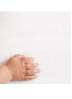The Little Green Sheep Organic Cotton Stokke Leander Cot Fitted Sheet White  - Image 2