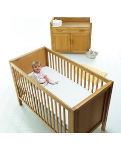 The Little Green Sheep Organic Cotton Stokke Leander Cot Fitted Sheet White  - Image 3