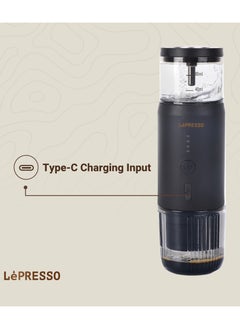 Portable Espresso Machine with 15 Bar Pressure and Temperature Gauge / 80ml Water Tank / Heating Extraction / Capsule & Powder - Black - pzsku/ZFDCEF81FF8CE9823BE8EZ/45/_/1726749219/4b240289-a26e-4815-91f7-1ab2fe7927bc