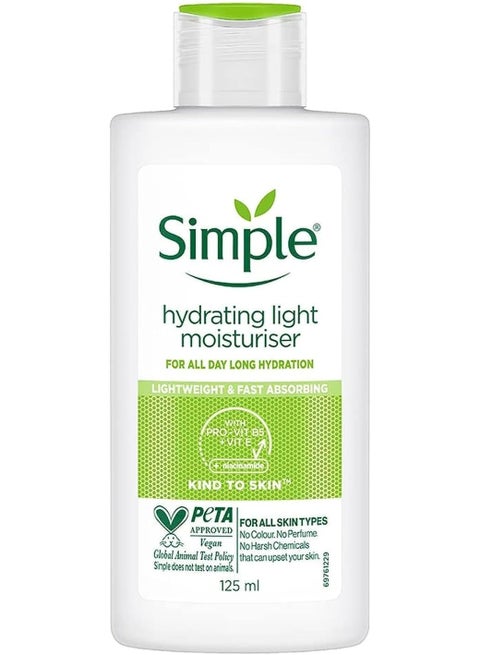 Simple Hydrating Light Daily Face Moisturizer, 125Ml