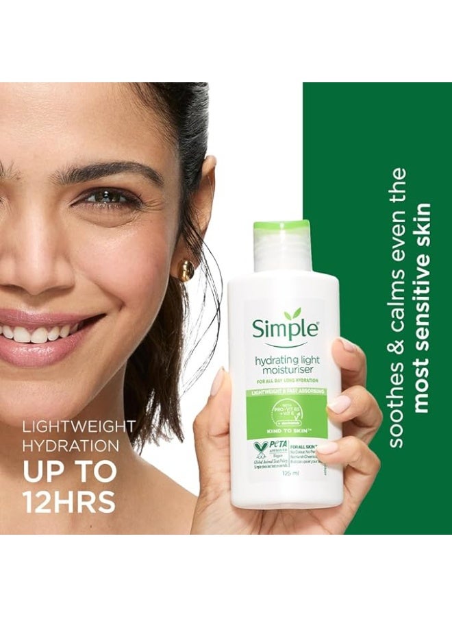 Simple Hydrating Light Daily Face Moisturizer, 125Ml - Image 2