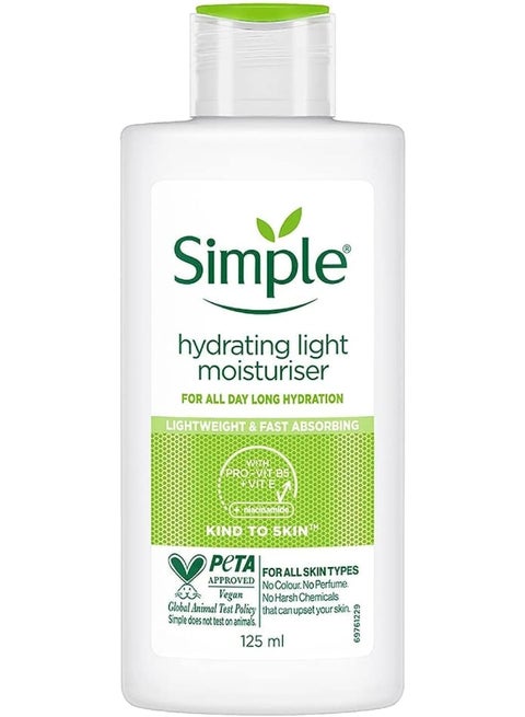Simple Hydrating Light Daily Face Moisturizer, 125Ml