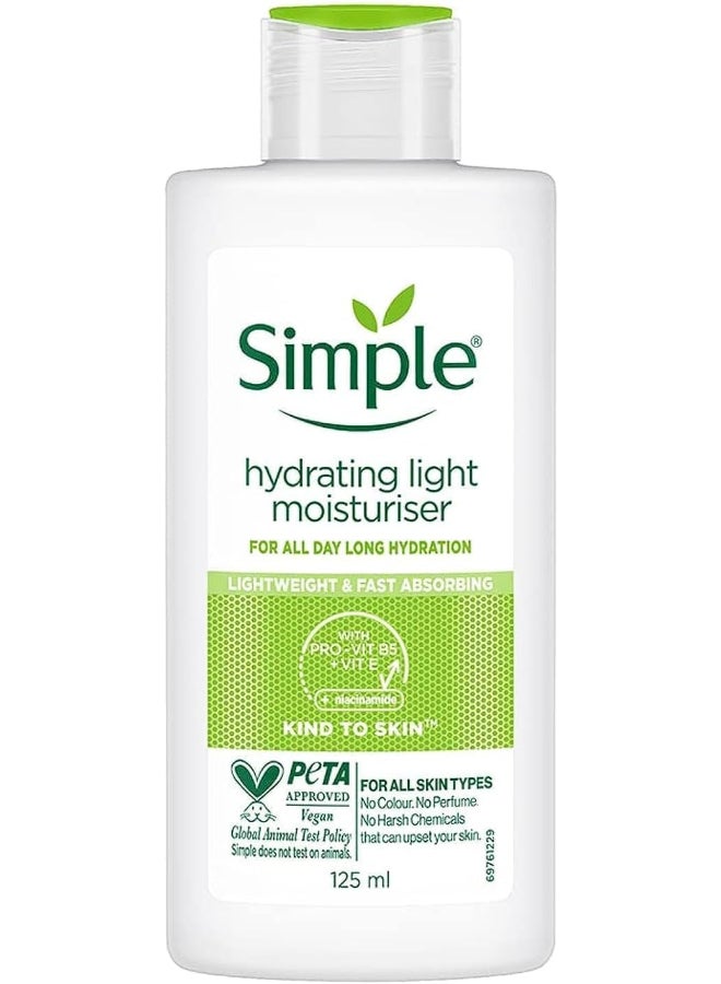 Simple Hydrating Light Daily Face Moisturizer, 125Ml - Image 1