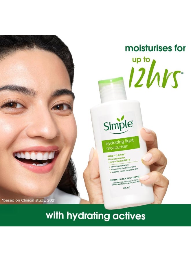 Simple Hydrating Light Daily Face Moisturizer, 125Ml - Image 4