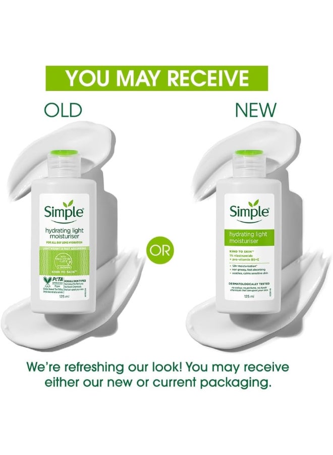 Simple Hydrating Light Daily Face Moisturizer, 125Ml - Image 2