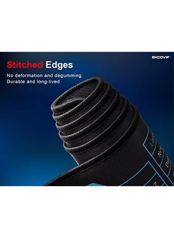 Large Gaming Mouse Pad Long Xxl Mousepad Shortcut Mouse Pad Extended Computer Mouse Pad Desk Mat With Stitched Edges For Gamer Office Home 900X400Mm - Image 3