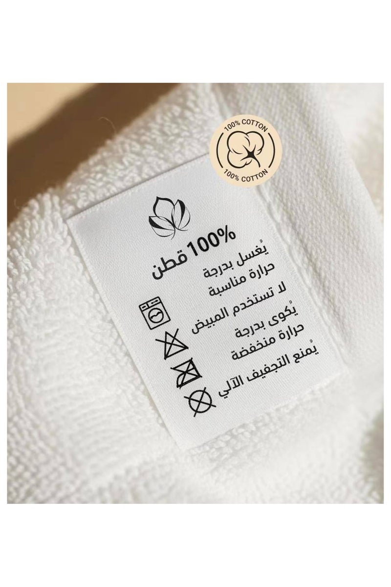 TANGBLIB Egyptian luxury Cotton hotel Bath Towels (100% cotton) Set – 4 Piece Set with 2 Large Bath Towels 70*140 & 2 Hand Towels 40*70, Ultra Soft, Highly Absorbent - Image 3