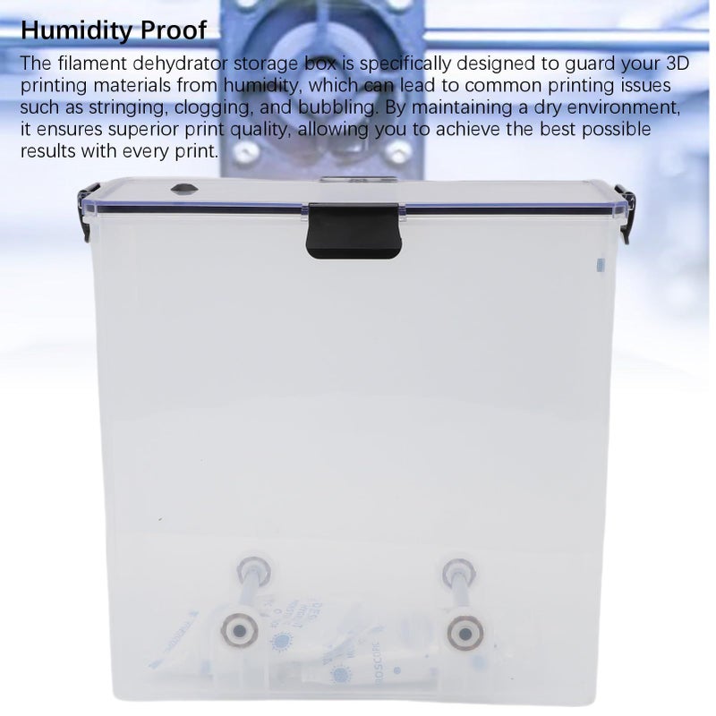 Filament Dehydrator Storage Box ABS Material With Hygrometer For 3D Printing Filament - Image 3