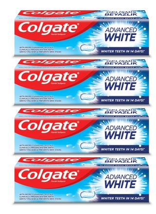 Pack Of 4 Colgate Toothpaste Advanced White Fluoride 100 ml - pzsku/ZFDCF1FEE9B0FB5824686Z/45/_/1714807777/5a94bce9-92ce-4230-8553-932f2a723afe