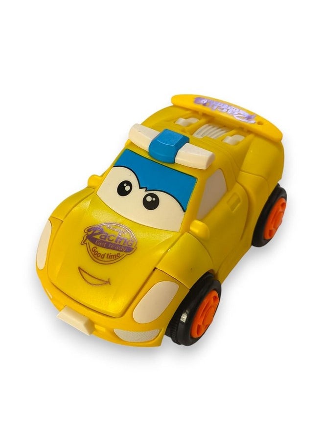 TRICSTER - Transformer Robot Car Toys for Kids with 360° Rotation | Friction-Powered Vehicle Playset | Cartoon Car to Robot Conversion | Pull-Back Racing Car for Boys & Girls - Image 1